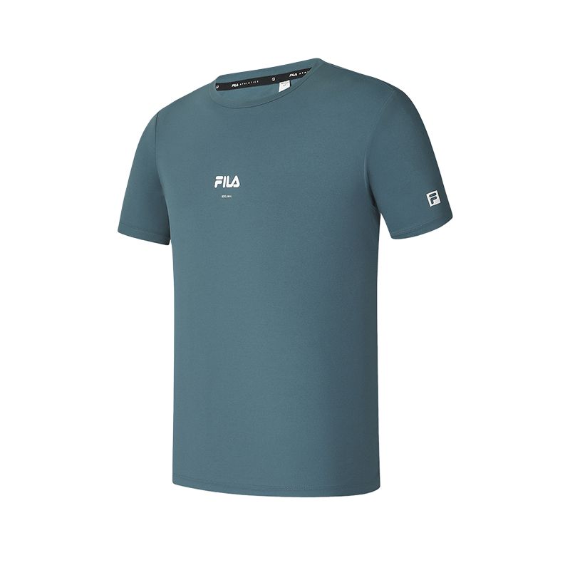 

New FILA AthleticsFitness SS25 T Shirt Men s Medieval Blue DB A11M521109F-DB 190/108A/XXXL