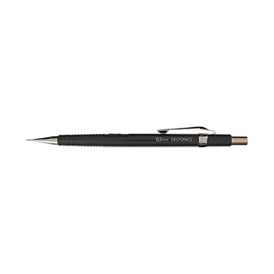 DELFONICS x Pentel P205 Mechanical Pencil (0.5mm) - Dark Gray (12-Sided Barrel, 4mm Sleeve)