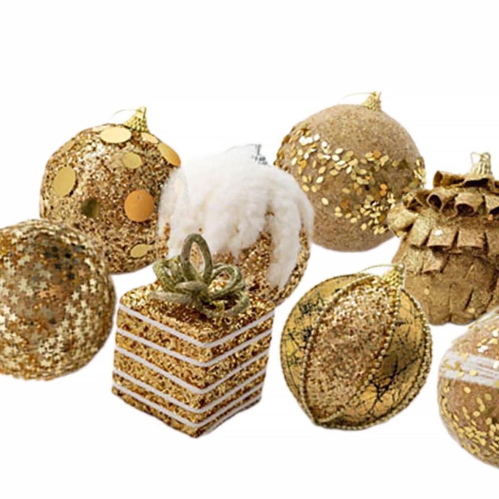 Christmas Balls Ornaments Christmas Tree Decorations DIY Hanging Balls for Holiday Celebration Valentine's Day Home Anniversary