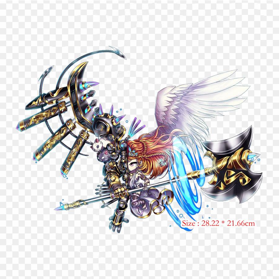 Brave Frontier Mordred Mordred Kong Arthur Stryk på Varmeoverføringstrykk Vinyl Merker Klistremerke for Klær DIY Applikasjoner Vaskbare Merker