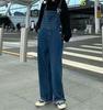 Women's Retro Wide-Leg Denim Overalls - New for Autumn 2024