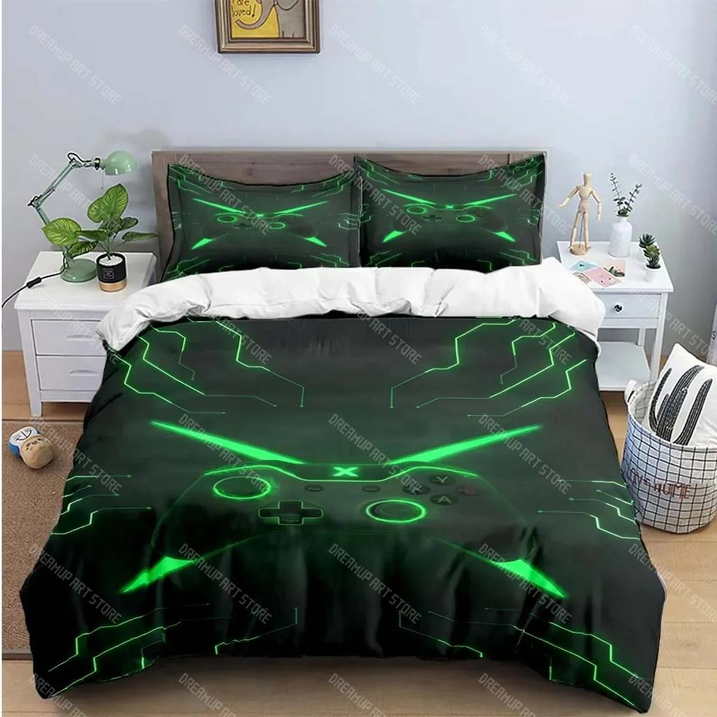 Cool Gamer X-XBox Print Bedding Sets Exquisite Bed Supplies Set Duvet Cover Bed Comforter Set Bedding Set Luxury Gift