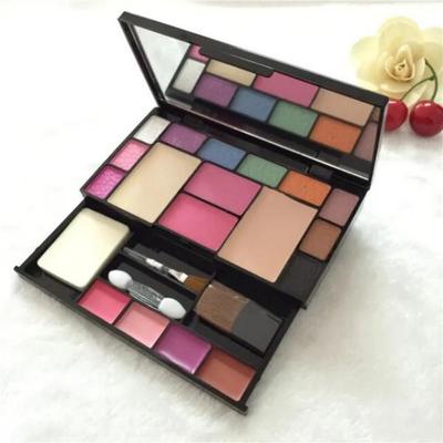 Professionelle Lidschattenpalette 18 Farben Wasserdicht Lang Anhaltend Matt Feines Puder Lipgloss Foundation B, 1 Stück, 01 TYA-6171