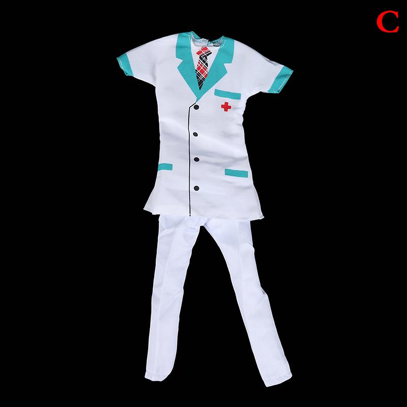 2 Pcs /Set Mix Style Doctor Nurse Costume Scene Cosplay Clothes For  Doll House