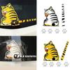 Creative Cat Moving Tail Paws Car Stickers Windshield Rear Wiper 3D Funny Cartoon Stickers Auto Decal Exterior Accessories