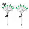 Solar Powered Halloween Ghost Lights Swaying Outdoor Decorations, Stake Light, 6 LEDs Festive Lawn Ornaments for Parties Pathway Lights, Waterproof
