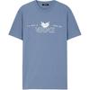Letter Logo Slim Fit Short Sleeve T-Shirt Men Tops Blue 1013944-1A14377-2VJ30