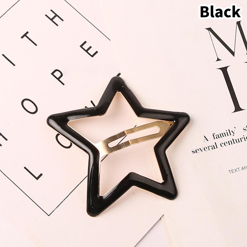 Bunte Hallow Star Haarnadel Haar Krallen Haar Clips Für Mädchen Frauen Kid Childs Vintage Für Geschenk Haar Zubehör Kopf Dekoration