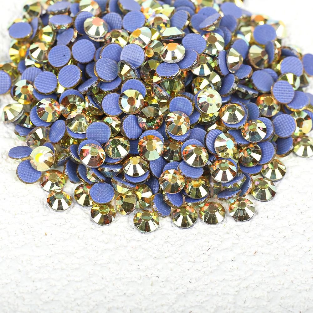 Wei Chen, Guomao A Decoration Color Plated Glue Bottom Rhinestone Mobile Phone Case Diy Nail Art Beauty Glass Jewelry Accessories