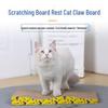 Cartoon Cat Scratching Bed - Scratch-Resistant Corrugated Cardboard Toy and Paw Board