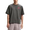 T Shirts Men's Charcoal Gray Crew Neck Moderate II4380-068