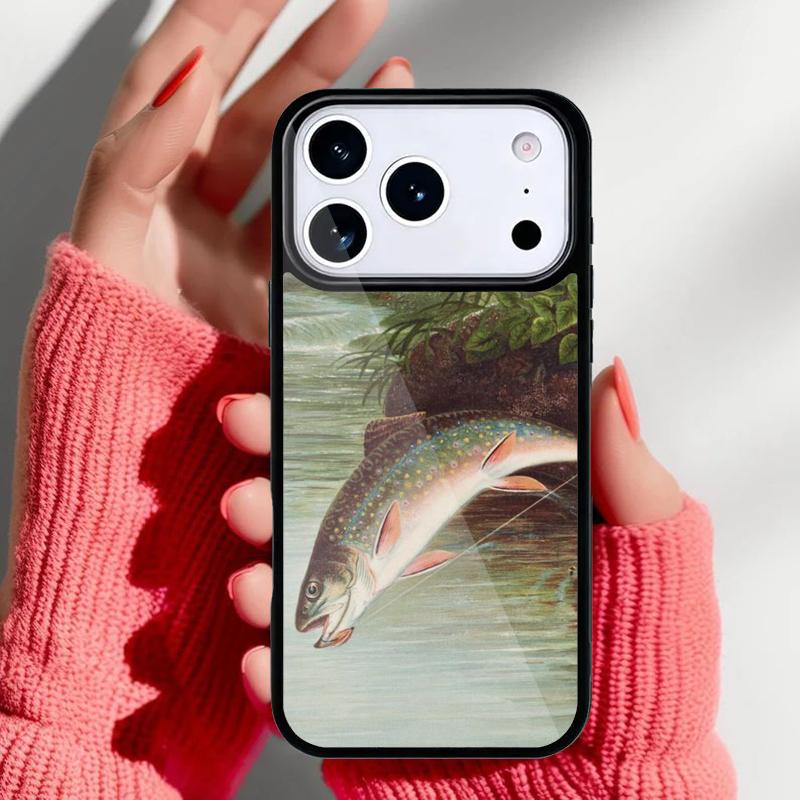 Forellenfischerei weiche Handyhülle für iPhone 17 Air 16e 15 14 13 Pro Max Rückabdeckung für 12 11 Pro Hülle