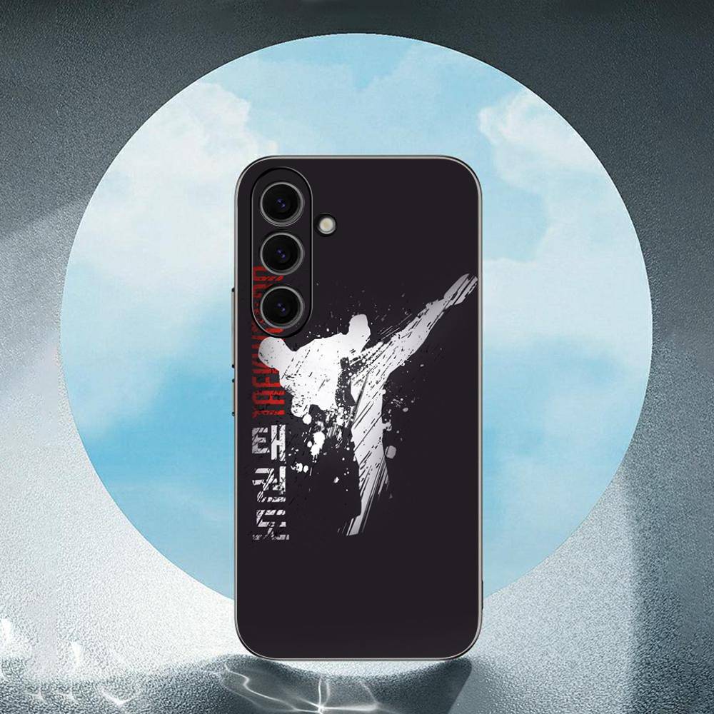 

Kungfu Taekwondo For Samsung Galaxy S25 S24 S23 Ultra S22 S21 Plus S20 Black Soft Silicone Protective Case SamsungS21lite