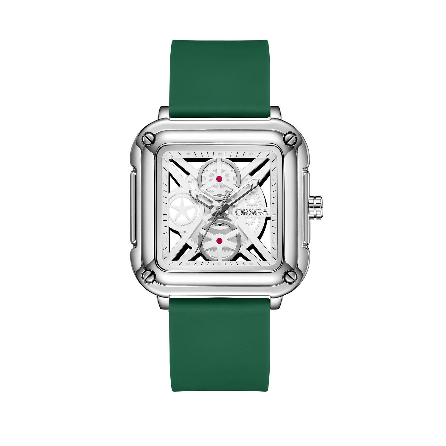 

Oshiqia Унисекс Квадратные Светящиеся Силиконовые Кварцевые Наручные Часы