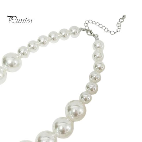 Faux Pearl Earrings Set 3Pcs/Set Imitation Pearls Jewelry Set, Adjustable Length Choker Necklace with Ear Studs Wedding Bracelet And Bracelet,