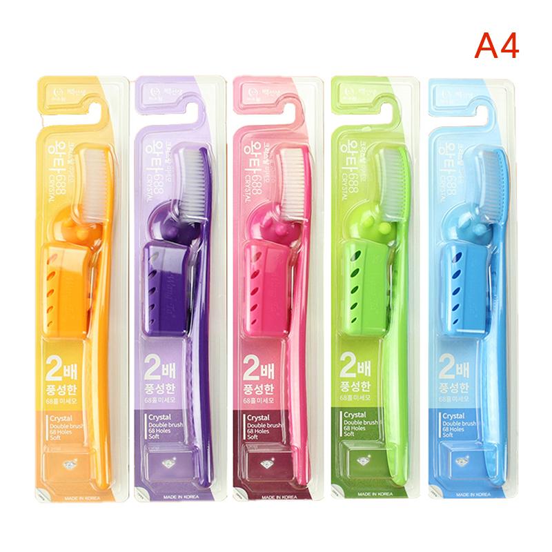 1ks zubní kartáček s velkou hlavou zubní kartáček pro dospělé manuální zubní kartáček ústní čištění