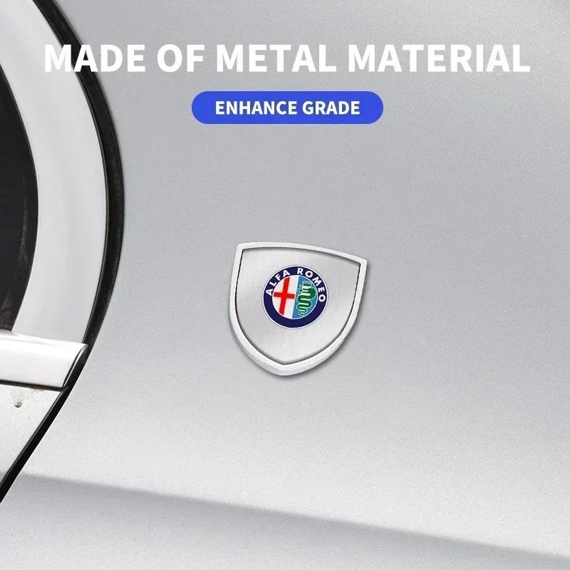 Car Sticker For Alfa Romeo 159 147 1/2pcs 3D Metal Car Styling Shield Emblem Badge Stickers For Alfa Romeo Giulia Giulietta 156 zj1