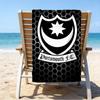 Ports FC Wappen Bedrucktes Strandtuch, Super Weiche Mikrofaser, Perfektes Geschenk Geburtstag, für Pool, Strand, Reisen, für Familie und Freunde