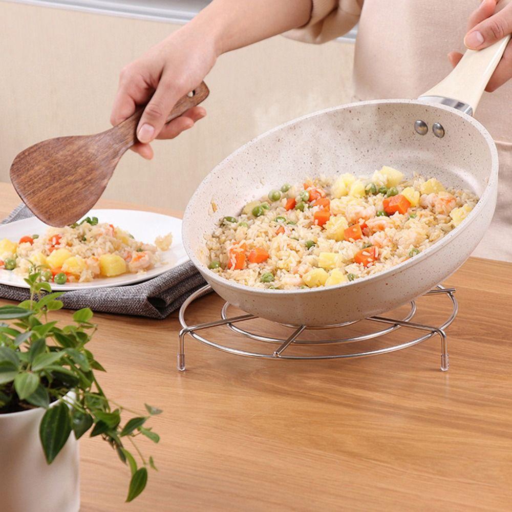 Stainless Steel Cookware Heat Resistant Kitchen Trivet Stand Steamer Steaming Tray Egg Steamer Rack
