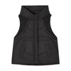 Women's Solid Color Zipper Fashion Pockets Stand-Up Collar Vest Top Coat