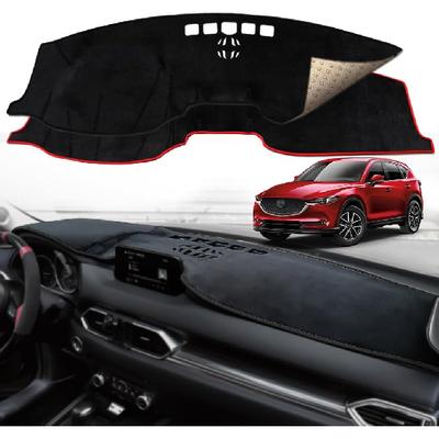 BEERTE Updated Custom Black Dash Cover Fit for Mazda CX-5 2026 2025-2017 Nonslip Dashboard Mat Flannel Sunshade Dashboard Protector (Without HUD)