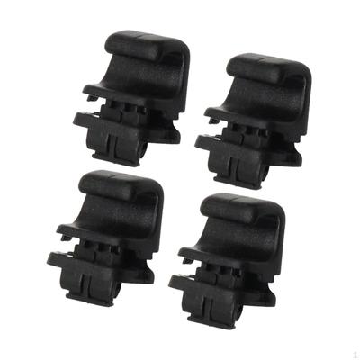 4 Pezzi Gancio per Tenda Interna Nero 83917S8000CA Accessori per Forniture Palisade Semplice
