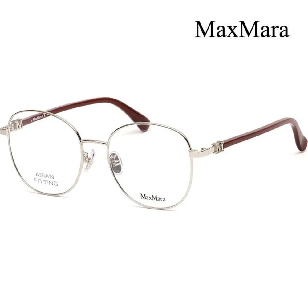 

MaxMara Eyeglass Frames MM5039D 016 Men s & Women s Round Silver Frames