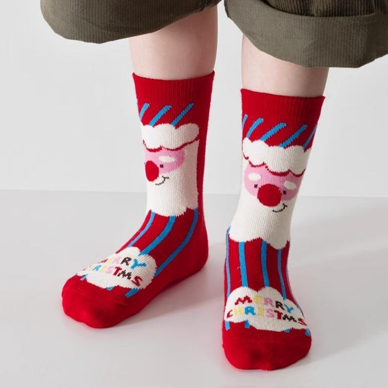 5Perechi/Set Șosete de Crăciun pentru Copii Fete Băieți Iarnă Șosete pentru Copii Anul Nou Desen Animat Drăguț Șosete Festive Pentru Fată 2-12 Ani