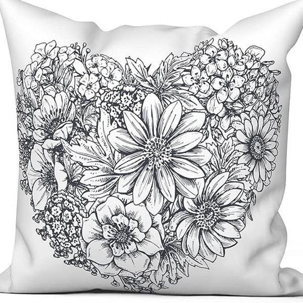 Pastoral Plants and Flowers Pillowcases Lavender Daisy Printed Linen Pillows Home Office