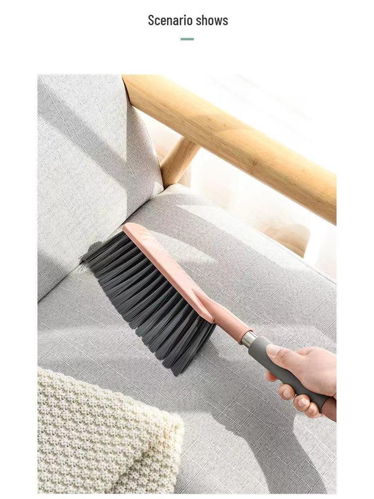 Long Handle Soft Bristle Broom for Household, Bed, and Sofa Cleaning