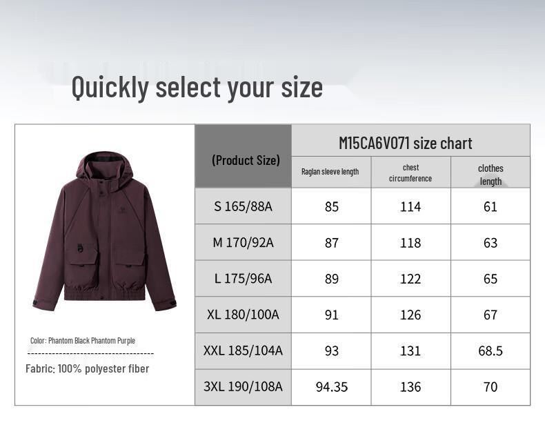 CAMEL Men's Water-Repellent Windproof Outdoor Workwear Jacket M15CA6V071