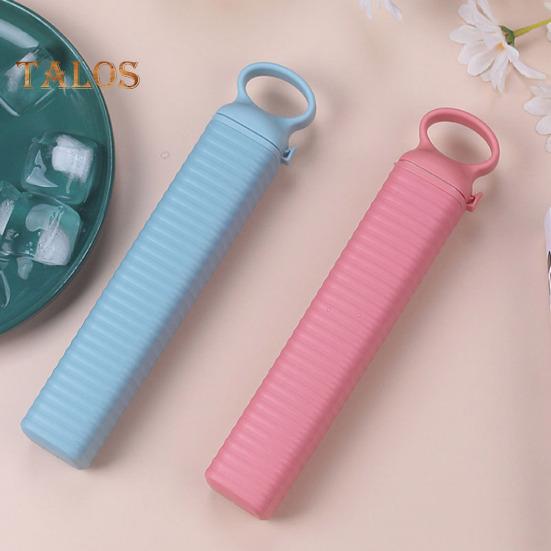 Συρόμενη Παγοθήκη Φορητό Τριγωνικό Παγοδοχείο Μπαρ Εύκολη Αποδέσμευση Χωρίς BPA Καλοκαίρι Ψυγείο Κοκτέιλ Ουίσκι Παγομηχανή Καλούπι Κουζινικά Είδη