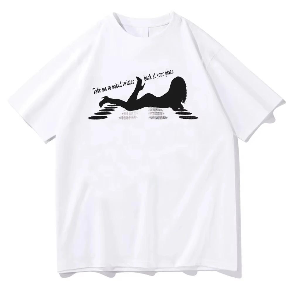 

Sabrina Carpenter Naked Twister Tee Women Female Clothing Harajuku Fashion Casual Streetwear High Quality Cotton T Shirts S
