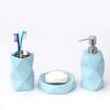 Premium Ceramic Bathroom Accessories Set of 3 | Modern Luxury Bath Set with 300ml Soap Dispenser, Toothbrush Holder & Soap Dish | Home Decor Items