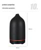 Ceramic Ultrasonic Aroma Diffuser & Humidifier with 160ml Capacity and Atmosphere Light