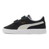 Puma Suede Classic Xxi Velcro Casual Durable Low-Top Kids Skate Shoes Kids sneaker White Black 380563-01