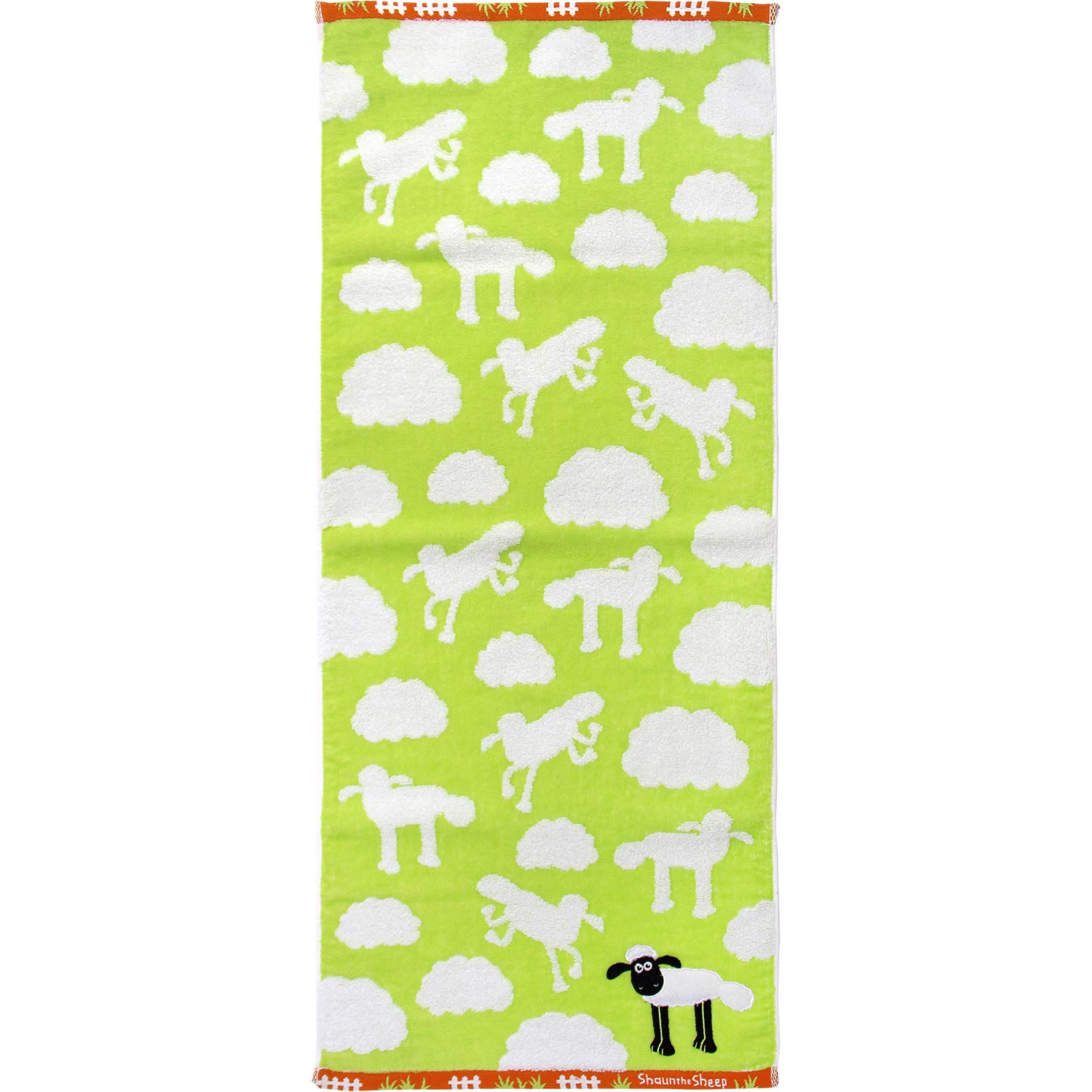 

Hayashi Face Towel, Shaun the Sheep, Among the Clouds, Green, Approx. 34 x 80 cm, FJ201304