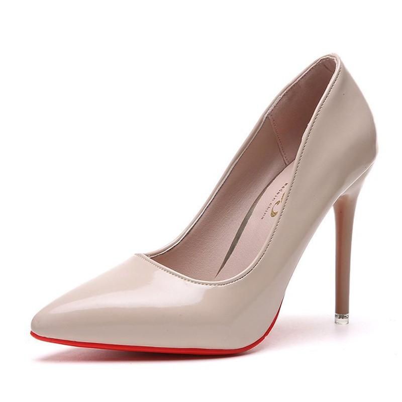 Fashion High Heel Pointed Toe Stiletto Red Bottom Fashion Women's Shoes Shallow High Heels Red Bottom High Heels Lolita Shoes
