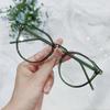Anti-blue Light Rice Nail Round TR90 Insert Glasses Frame, Fashionable Plain Mirror, Simple Retro Glasses for Women