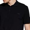 Emporio Armani Ss22 Back Print Short Sleeve Polo Shirt Men polo shirts Black 3L1F8P-1JX5Z-F017