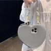 Korean Cute Love Coin Purse Phone Case For IPhone17 16 Pro 15 14 13 Pro Max Cover Cases Bag with Hand Strap Kawaii Leather Funda