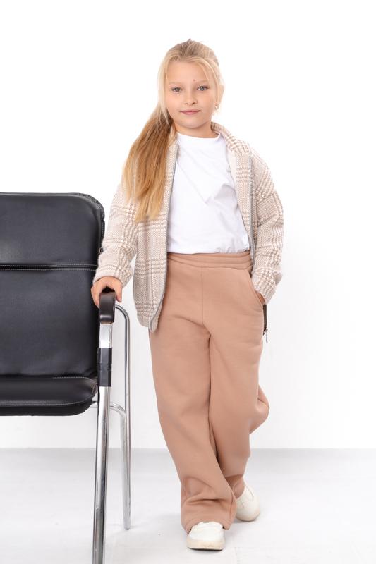 Pants – Girls' Palazzo Casual Loose Fit, Soft Fabric & Elastic Waist, Winter 6437-025 HC