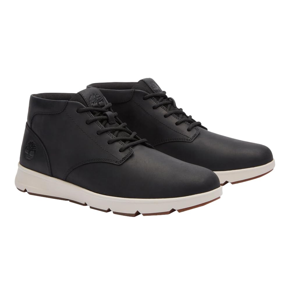 

Timberland Men s Parker Street Mid Sneakers, Black Full Grain, Size 8.0 (TB0A6C7TW021), Size 26.0cm