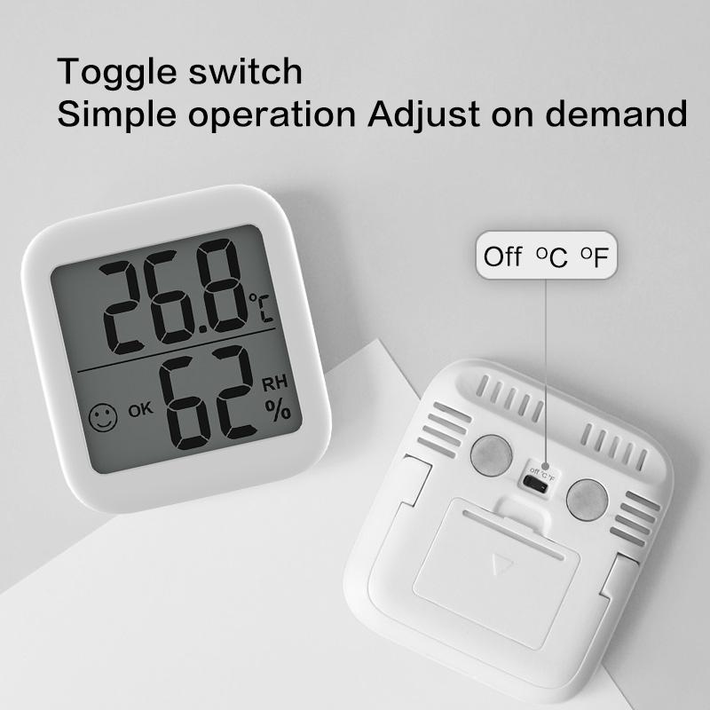 Electronic Thermometer And Hygrometer Large-screen Display Digital LCD