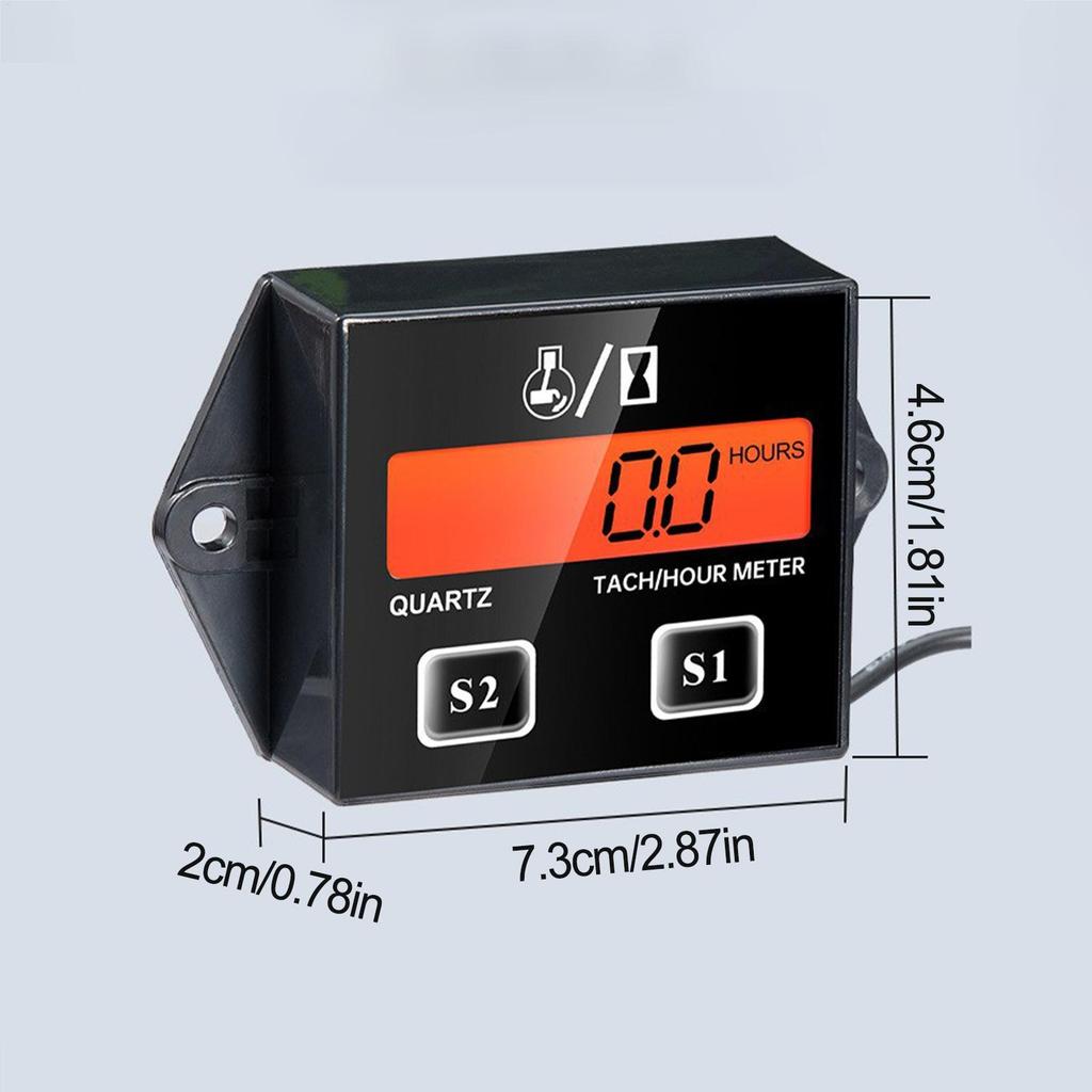 Small Engine Tachometer Precise Meter Support Tool Engine RPM Meter for Friends Men Outdoor Repair Maintenance Equipment