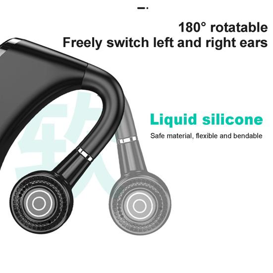 Sluchátka V10P Business sluchátka kompatibilní s Bluetooth V5.2 Wireless Touch Control Handsfree Headset