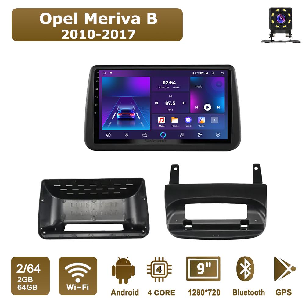 

Android Car-Play Car Radio For Opel Meriva B 2010-2017 Multimedia Player Head Unit Stereo GPS Navigation BT WIFI,2+64GB чорний