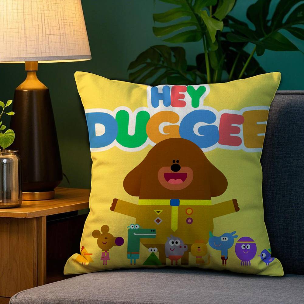 

П-Привет Д-Дагги МУЛЬТЯШНАЯ Наволочка, Чехол для подушки для дивана и кресла, Украшение для комнаты/дома 12x12Inch