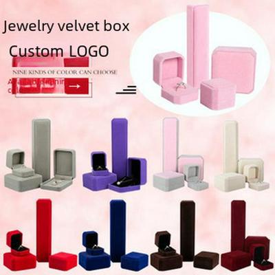Flanell-Schmuckaufbewahrungsbox für Ringe, Armbänder, Ohrringe, Halsketten und Anhänger