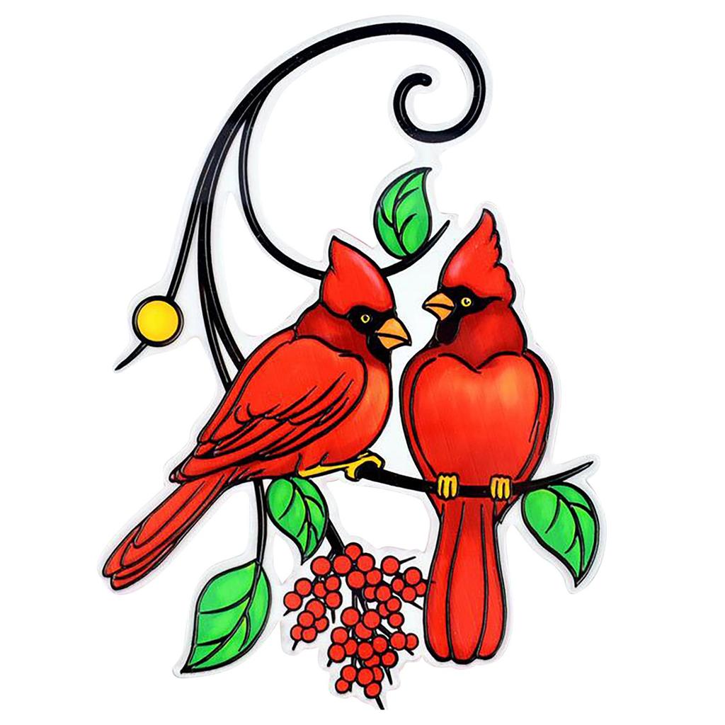 Multicolor Bird The Branch, High-end Stained Window Decoration, Bird Series